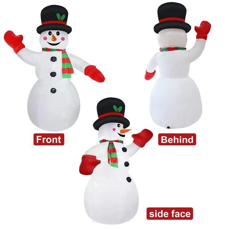 2022 Santa Claus Inflatable Model Christmas Decorative Snowman Inflatable Christmas Snowman