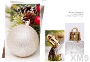 High Quality Christmas Tree Decoration Colorful Round Christmas Ornament Balls Plastic