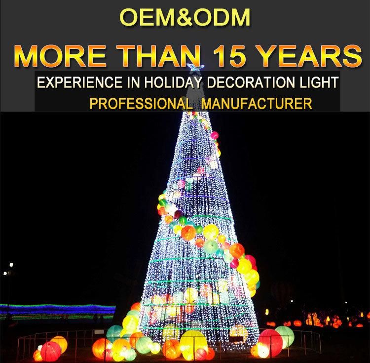 Outdoor Decoration Artificial Large PVC LED Christmas Tree Light