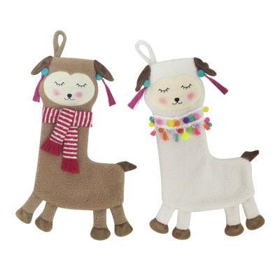 Wholesale Llama Gift Ornament Kits Decoracion Navidad Felt Plush 3D Christmas Sock