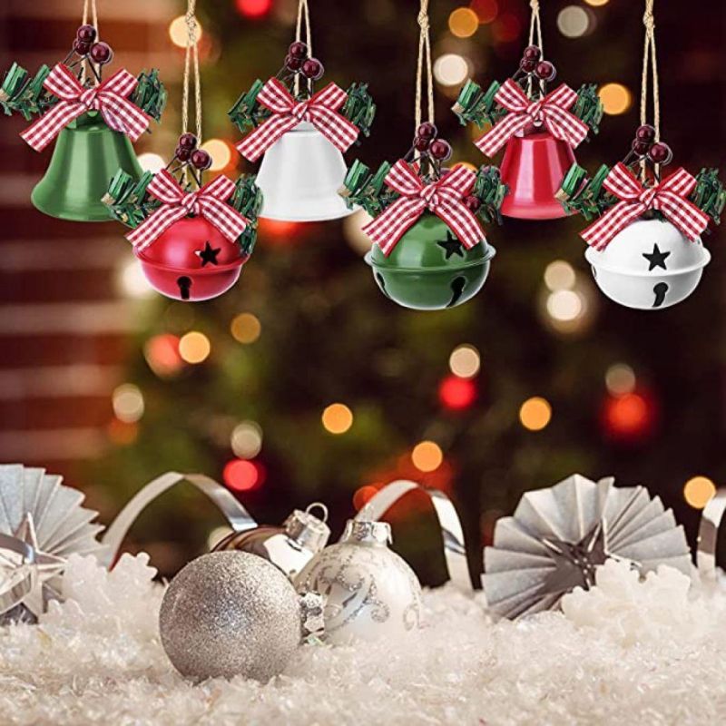 Christmas Jingle Bells Ornaments, Craft Christmas Tree Hanging Bell Pendant