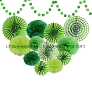 Umiss Paper Fan Tissue POM Poms Birthday Baby Showers Party Hanging Decorations