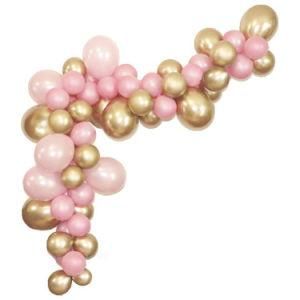 62PCS Balloon Garland Pink and Gold Latex Balloon Birthday Decorations