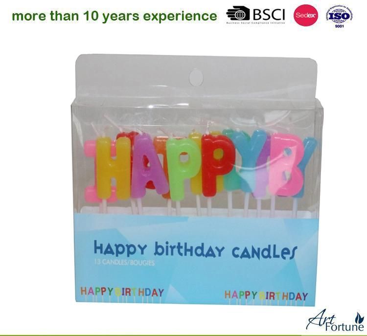 Cheap Number Candle Birthday Candle in Display Box for Birthday Party