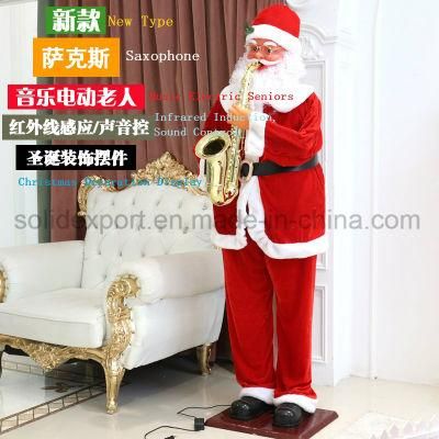 Christmas Decoration Electric Saxophone Dancing Santa Claus