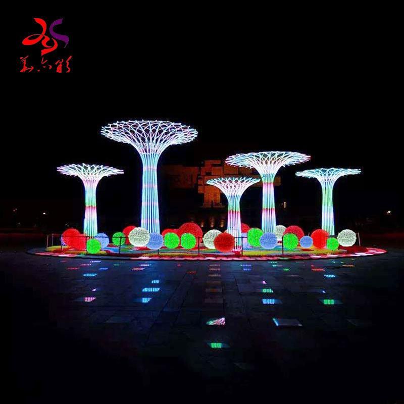 Outdoor Waterproof Customized Little Tree Shape LED Motif Lights