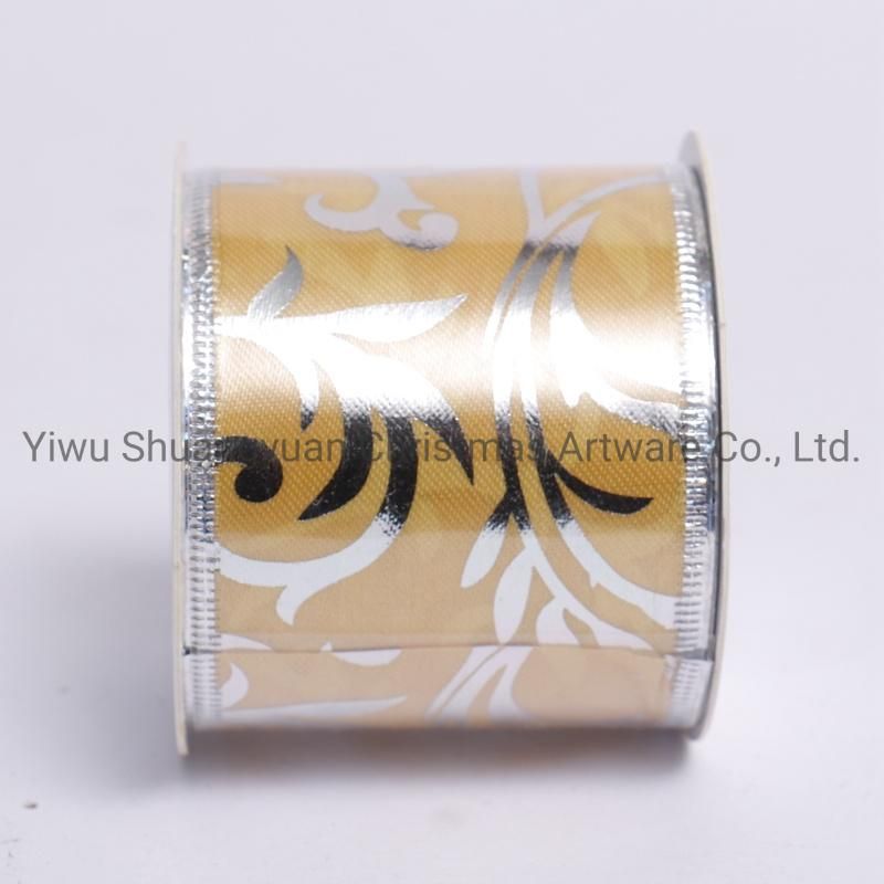 Christmas Ribbon Decor for Holiday Wedding Party Decoration Supplies Hook Ornament Craft Gifts