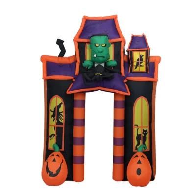 9FT Halloween Inflatable Monster Pumpkin Arch LED Outdoor Indoor Decorations