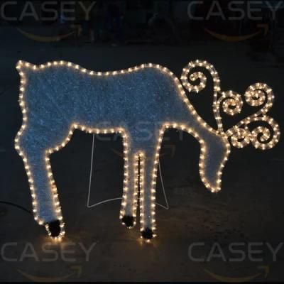 Outdoor Christmas Decoration Horse Carriage LED 3D Motif Light IP68 Waterproof