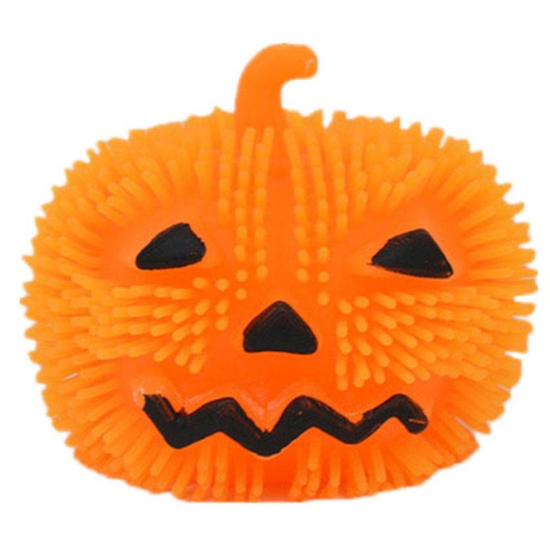 Pumpkin Ball Light up Flashing Spiky Ball Bundle Halloween Toy