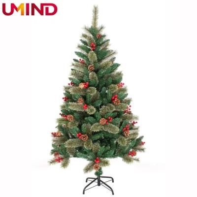 Yh20156 New Arrivals Natural High Quality Ornaments PVC Decoration Tree 210cm Artificial Christmas Tree