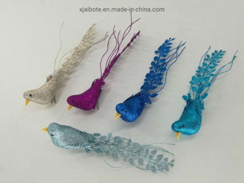 Wholesale Hand-Painted Hanging Foam Bird Shaped Baubles