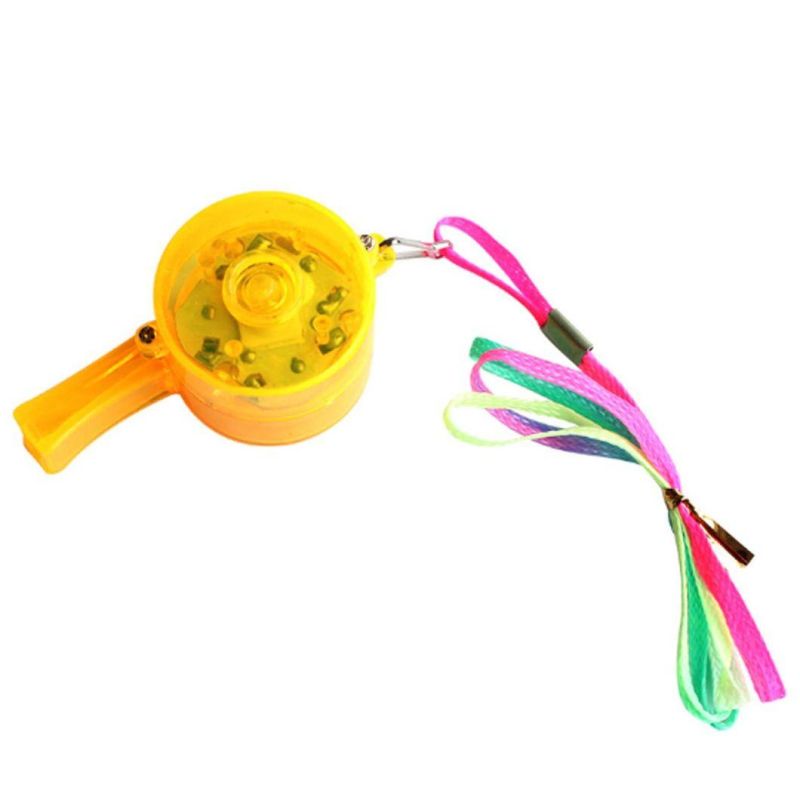 Luminous Whistle Colorful Lanyard LED Light up Fun Party Rave