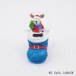 Bear Snow Globe Music Box with Light Snow Pump Crystal Ball Cartoon Water Ball for Birthday Gift