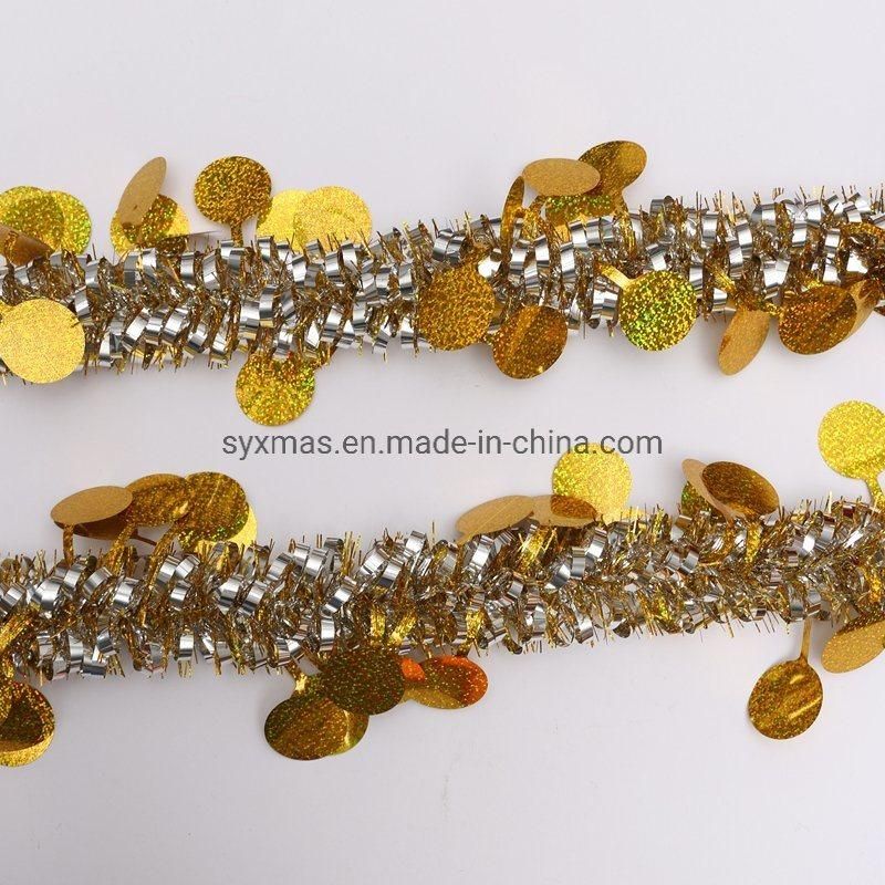 Whole Sale Christas Green Shiny 2m Pet Tinsel Garland
