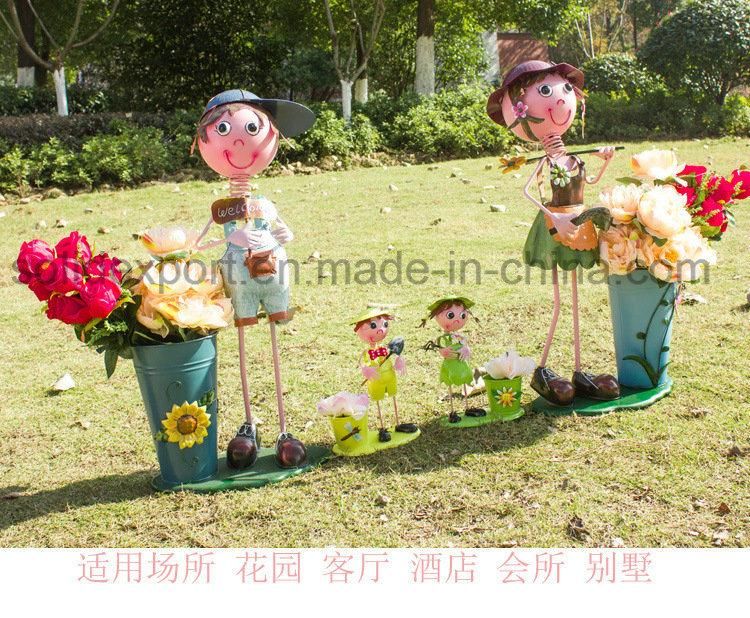 Handmaking Doll Display for Garden Courtyard Living Room Decoration