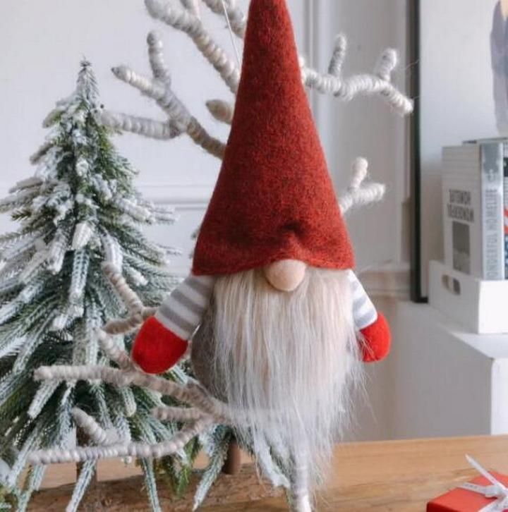 Christmas Decoration Faceless Doll Santa Claus Christmas Hanger