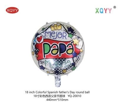 18 Inches Happy Birthday Party Decoration Foil Balloons Heart Shaped with Spanish Alphabet Helium Ballons Wholesales