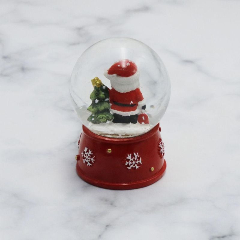 Promotional Gift Christmas Resin Craft Snowball Finland Home Decoration