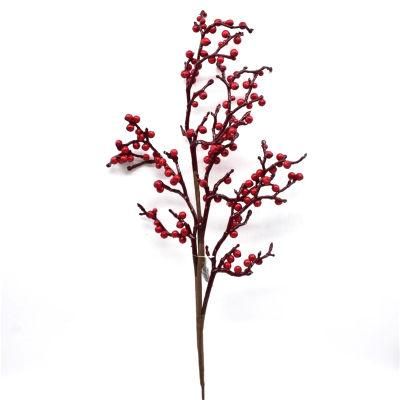 High Quality Artificial Christmas Red Berry Branch Picks for Xmas Decoration