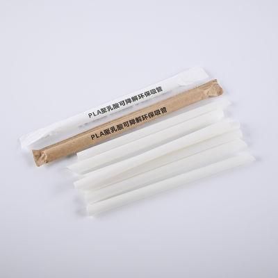 High Quality Customized PLA Disposable Drinking Size 12mm Straws Biodegradable
