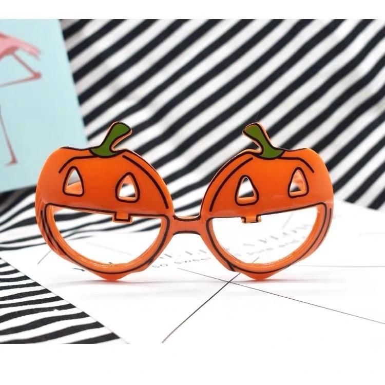 Halloween Pumpkin Gift Party Supply Glasses with Empty Faces