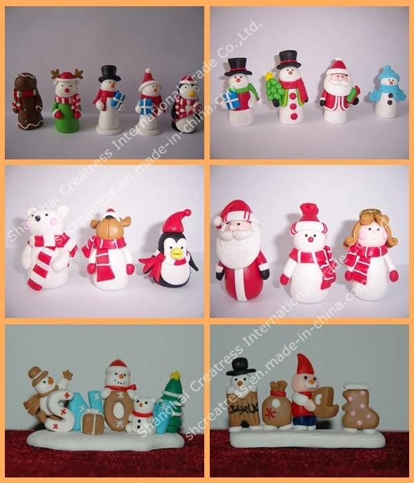 Pretty Polyer Clay Christmas Decorative Toys