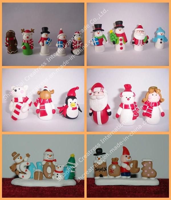 Pretty Polyer Clay Christmas Decorative Toys