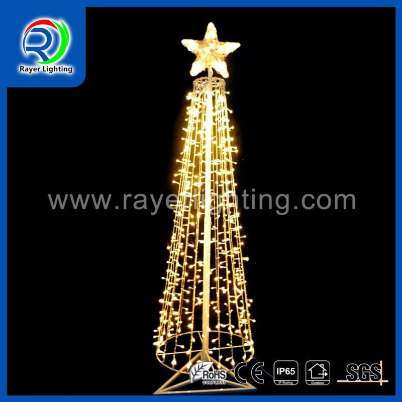 LED 3D Cone Motif Light Christmas Decoration