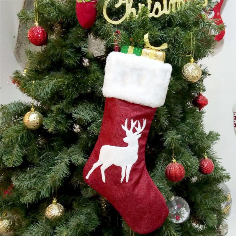 Dropshipping Christmas sock gift candy bag christmas decorations