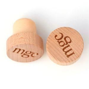 Factory professional in Customize Cork Lids Eco -Friendly Natural Wine Stopper, Hand Craft Wood Glass Bottle Wine Cork Lids
