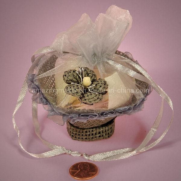 Excellent Organza Paper Mesh Tiny Favor Basket (AM-OB014)