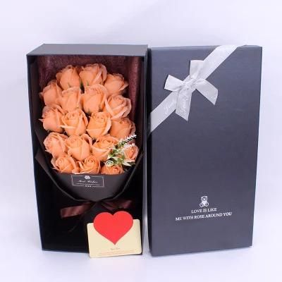 Cheap Creative Handmade Soap Molds Flower Valentine&prime;s Day Single Bouquet Rose Soap Flower