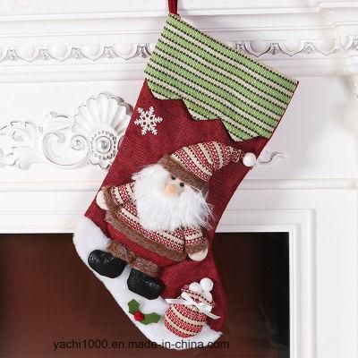 Christmas Decoration Red Knit Christmas Stocking