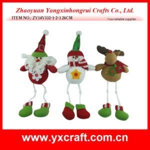 Christmas Decoration (ZY14Y332-1-2-3) Christmas Stuffed Doll Promotion Item