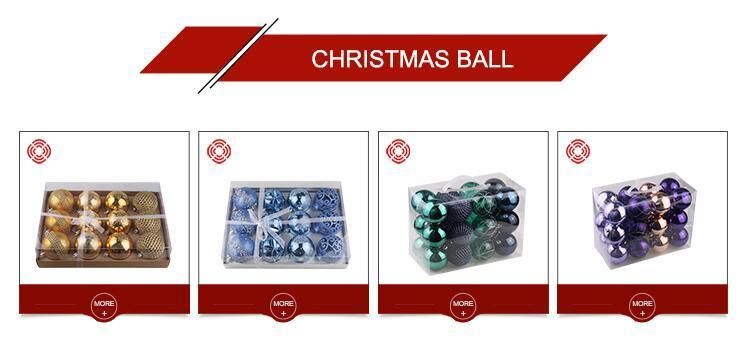 Decorative Beautiful Boxed Plastic Christmas Balls Ornaments