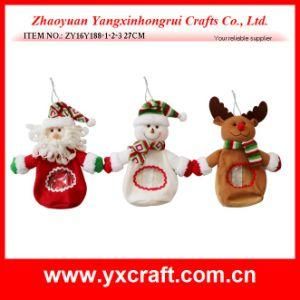 Christmas Decoration (ZY16Y188-1-2-3 27CM) Candy Bag Christmas Cotton Candy Container