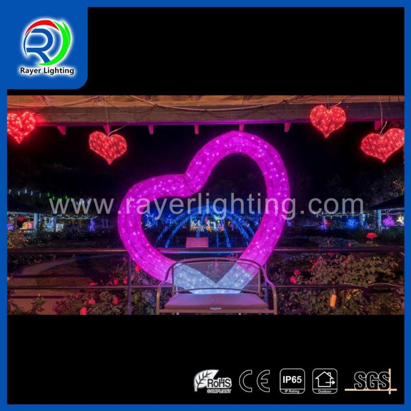 LED Heart Design Light LED Holiday Decoration LED Street Light Motif Garden Light