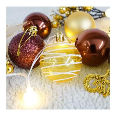 Shatterproof Wholesale Plastic Outdoor Hanging Wholesale Bulk Luxury 2022 Christmas Balls Christmas Decorations with Logo