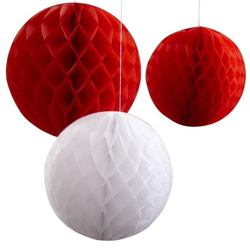 Personalized Paper Honeycomb Ball Christmas Ornament Party Paper Ball