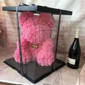 16&quot;/40cm Romantic Pink Rose Teddy Bear Cub Wedding Gift Favor