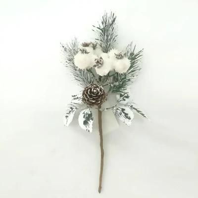 Christmas Wreath Rattan Circle Decorative Ball Ornament Artificial Flower