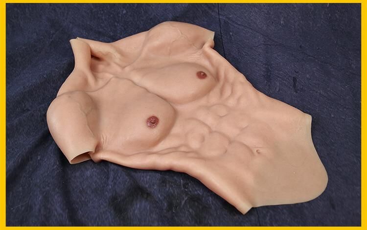 Boyi Silicone Macho Strong Abdominal Silicon Belly Realistic Chest Rubber Muscle Suit