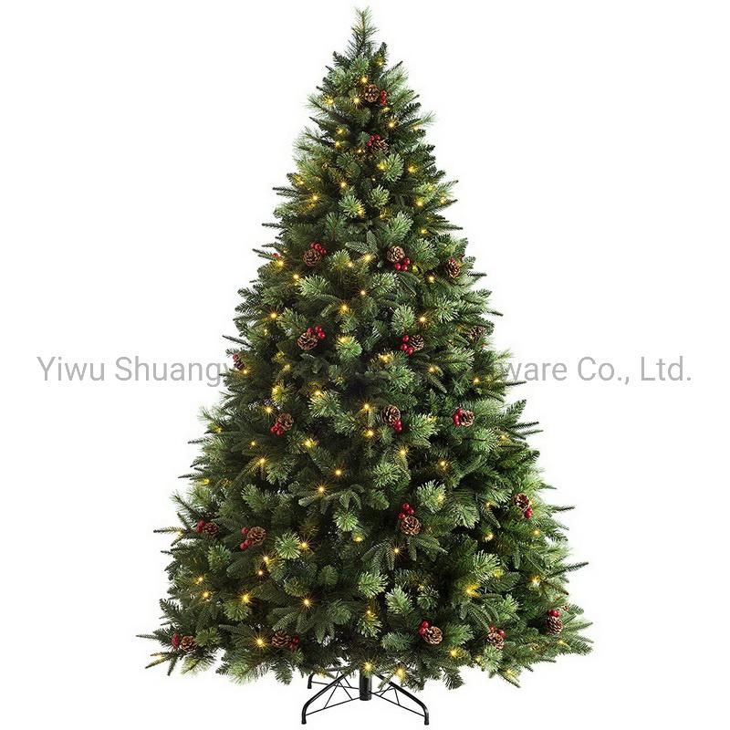 210 Cm PVC & Pine Needle Mixed Leaf Christmas Tree