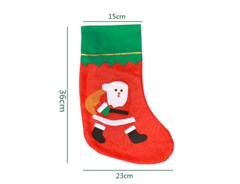 High Quality Xmas Santa Christmas Stocking Socks Hanging Decoration Socks Christmas Socks Christmas Gift Christmas Decoration