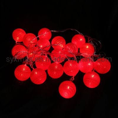 Christmas LED Light String with Ball Decorations