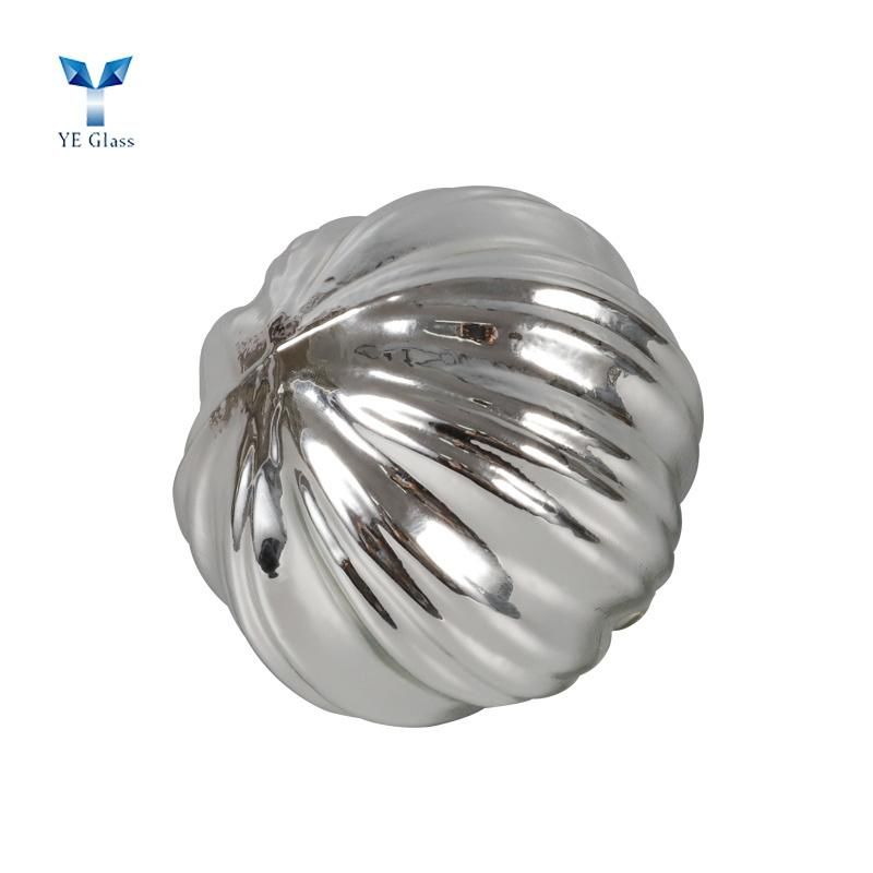 Customized Silver Hand Blown Glass Christmas Balls for Decoration