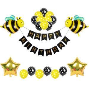 Cartoon Bee Balloon Set Decorations Children&prime; S Birthday Party Theme Balloons