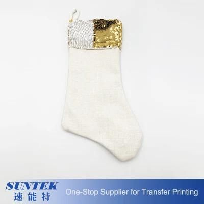 Sublimation Blank Christmas Linen Stocking