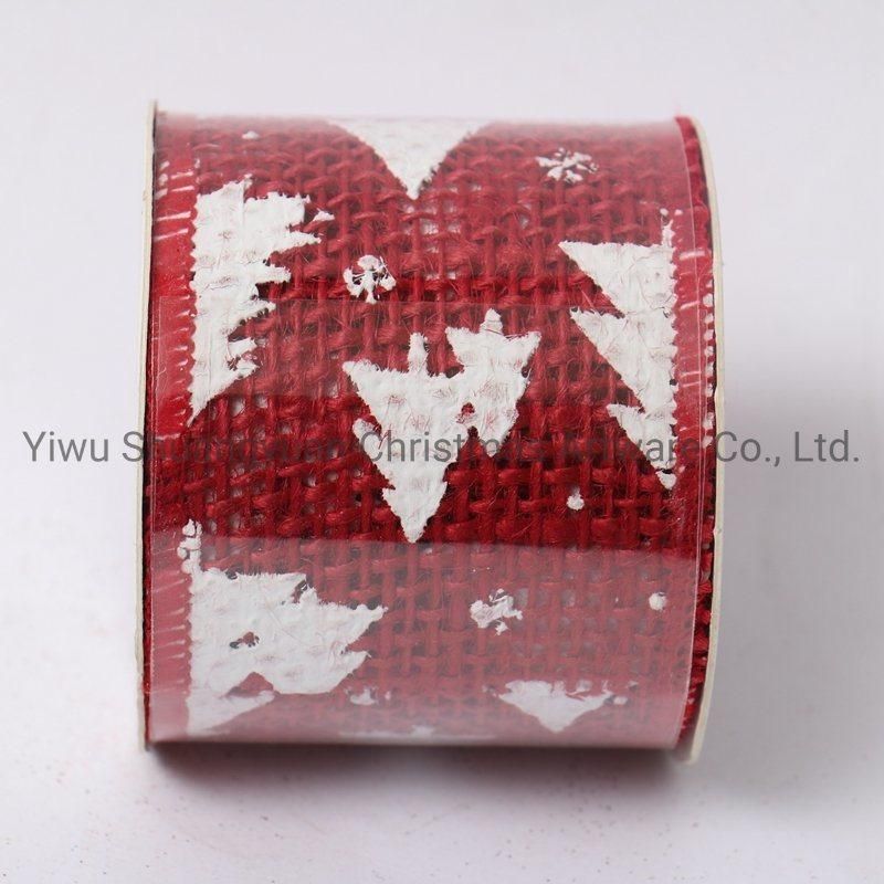 Christmas Ribbon Decor for Holiday Wedding Party Decoration Supplies Hook Ornament Craft Gifts